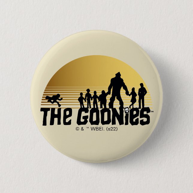 The Goonies Sunset Silhouette Graphic 6 Cm Round Badge (Front)