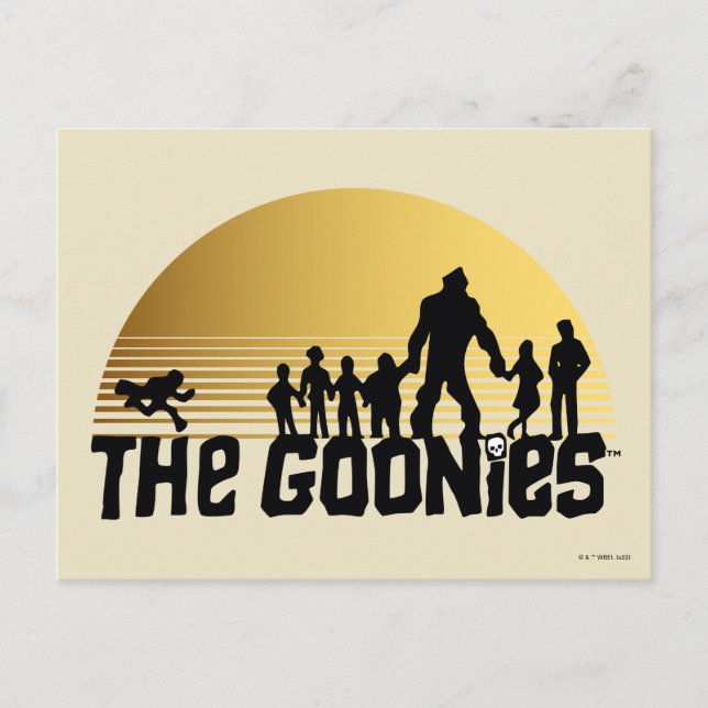 The Goonies Sunset Silhouette Graphic Postcard (Front)