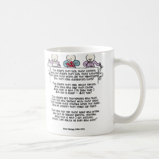 The Goops They Lick Their Fingers Coffee Mug (Right)