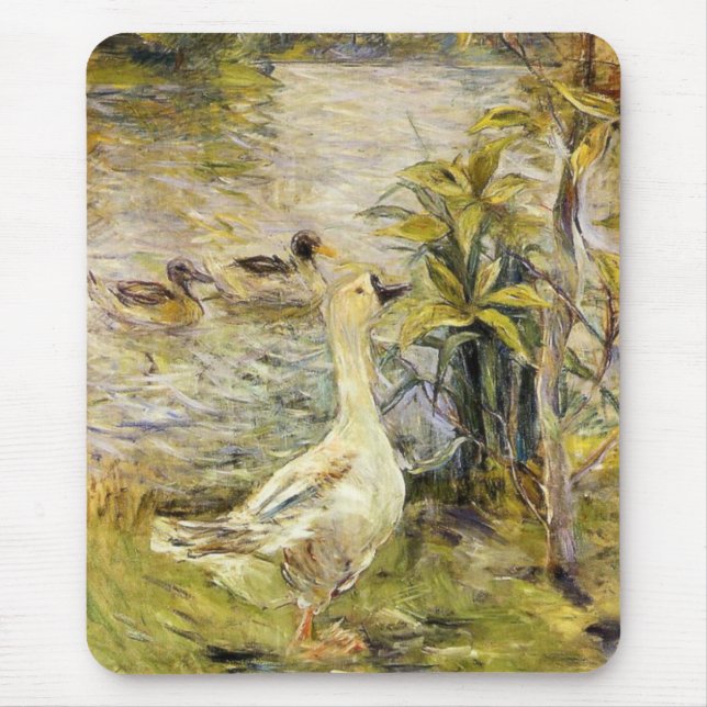 The Goose (by Berthe Morisot) Mouse Pad (Front)