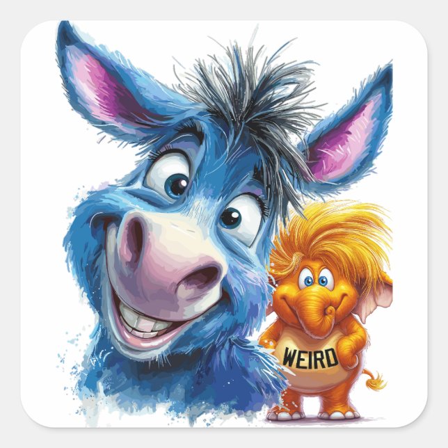 The GOP is Weird, per Tim Walz Square Sticker (Front)