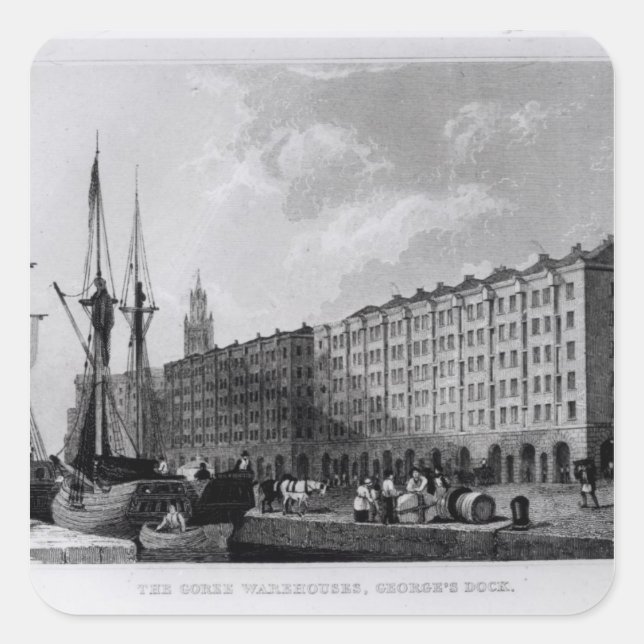 The Goree Warehouse, George's Dock, Liverpool Square Sticker (Front)