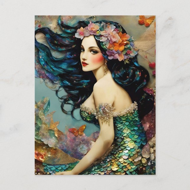 The Gorgeous Mermaid Postcard (Front)