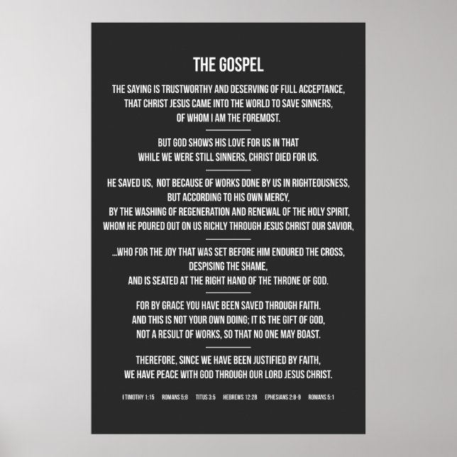 The Gospel Poster (Front)