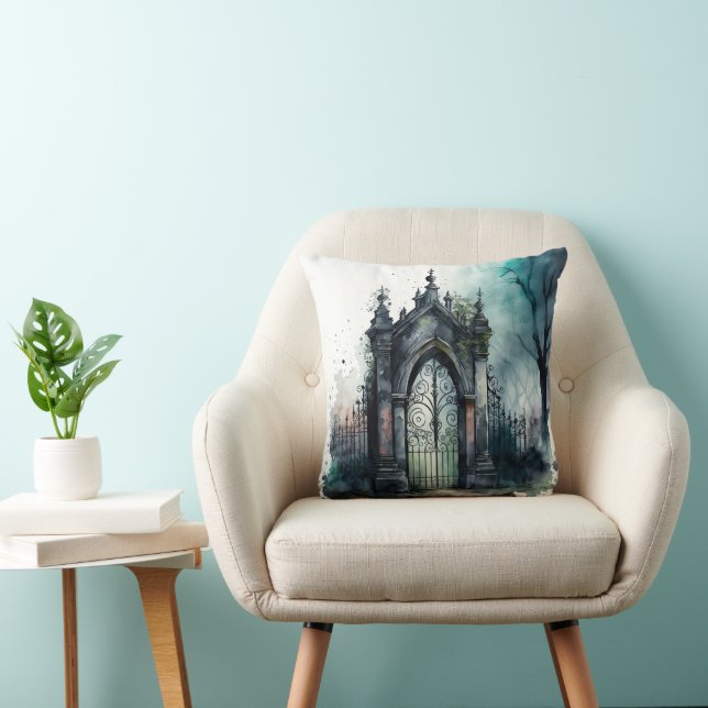 The Gothic Cemetery Gate Series Design 11 Cushion (Chair)
