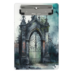 The Gothic Cemetery Gate Series Design 11 Mini Clipboard