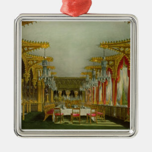 The Gothic Dining Room at Carlton House from Pyne' Metal Tree Decoration