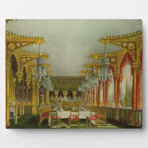 The Gothic Dining Room at Carlton House from Pyne' Plaque