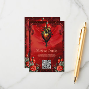 The Gothic elegance of the heart Enclosure Card