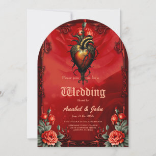 The Gothic elegance of the heart Invitation