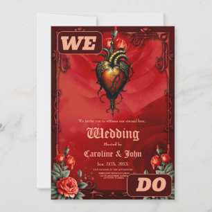 The Gothic elegance of the heart Invitation