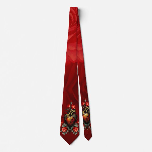 The Gothic elegance of the heart Tie (Front)