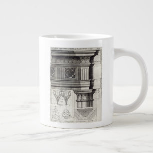 The Gothic Entablature and Capital Large Coffee Mug