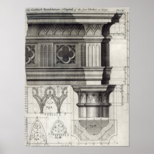 The Gothic Entablature Poster