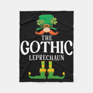The Gothic Leprechaun St Patricks Day Matching Fleece Blanket