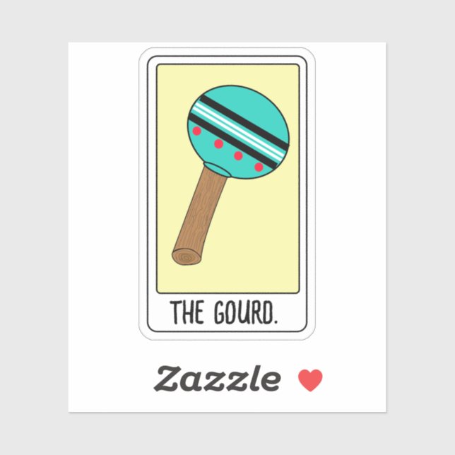 The Gourd-Tarot Card- Vinyl Sticker (Sheet)