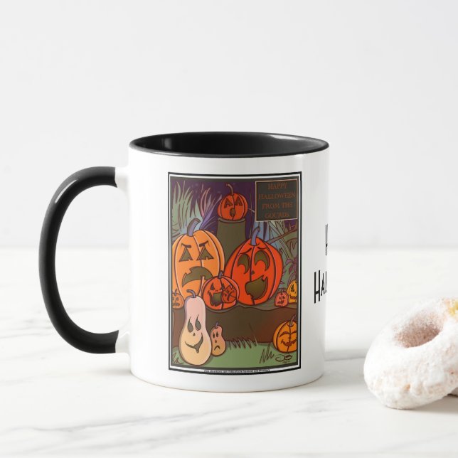 The Gourds Halloween Combo Mug (With Donut)