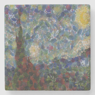 The Gourdy Night Starry Fine Art Spoof Stone Coaster