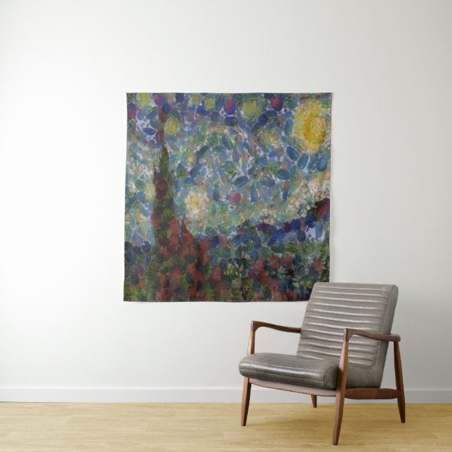 The Gourdy Night Starry Fine Art Spoof Tapestry (In Situ)