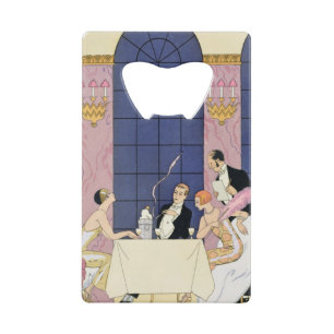 The Gourmands, 1920-30 (pochoir print)