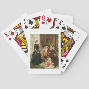 The Governess, 1860 (oil on canvas) Playing Cards