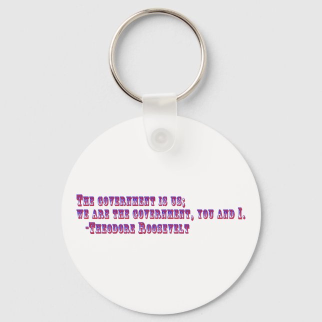 The Government is us Key Ring (Front)