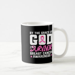 The Grace God I'm A Survivor Breast Cancer Awarene Coffee Mug