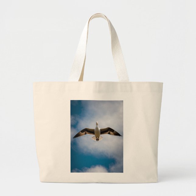 The Grace of a Bird in Flight Large Tote Bag (Front)