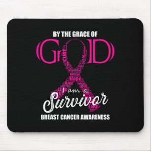 The Grace Of God I Am A Breast Cancer Survivor 2  Mouse Pad