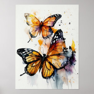 The "Graceful Monarch Butterflies"  Poster