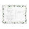 The graduate foliage and gold geometric postcard