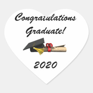 The Graduate - Heart Sticker