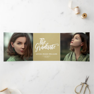 The Graduate Multi Photo Tri-Fold Announcement