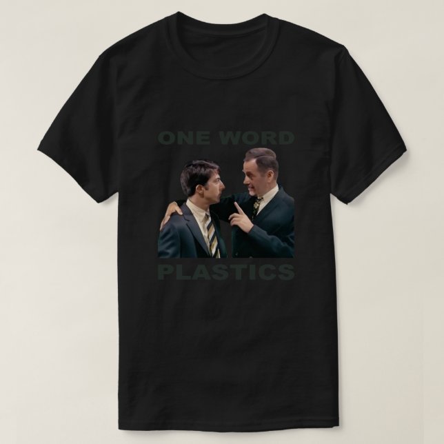 The Graduate - One Word. Plastics. - Colour T-Shirt (Design Front)