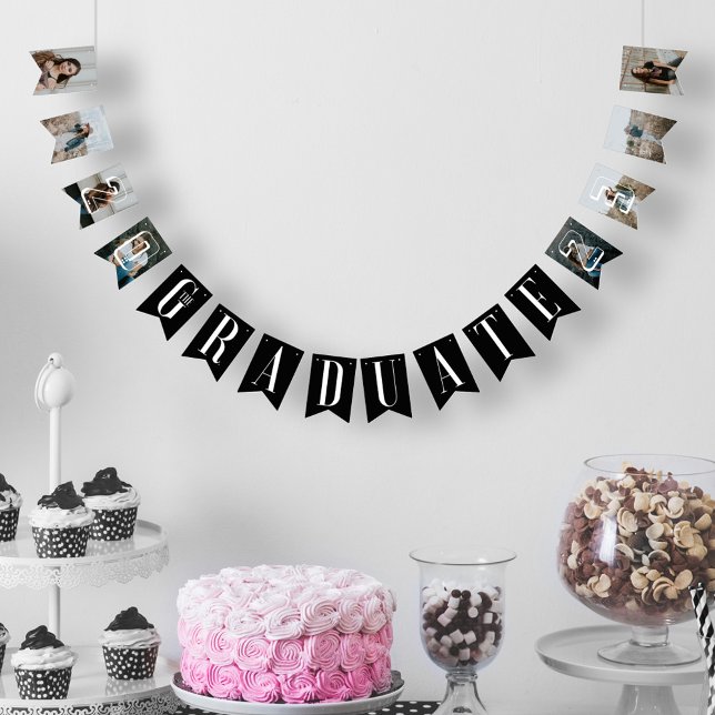 The Graduate Photo Collage Graduate Year Party Bun Bunting (Creator Uploaded)