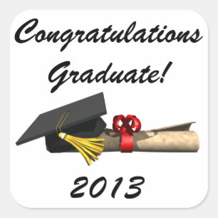 The Graduate - Square Sticker