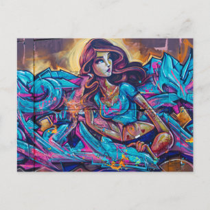 The Graffiti in Belfast Ireland Postcard