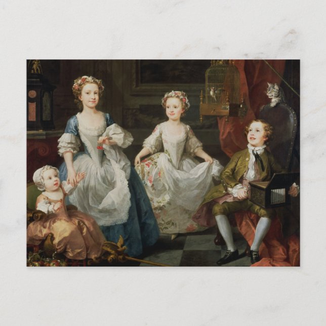 The Graham Children, 1742 Postcard (Front)
