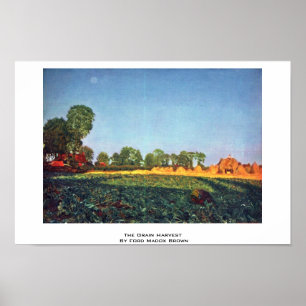 The Grain Harvest By Ford Madox Brown Poster