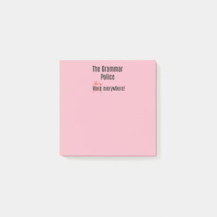 The Grammar Police Sticky Notes