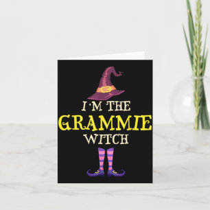 The Grammie Witch Costume Halloween Funny Witchy Card