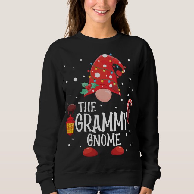 The Grammy Gnome Matching Family Christmas Gnome P Sweatshirt (Front)