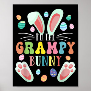 The Grampy Bunny Funny Easter Day Family Matching Poster
