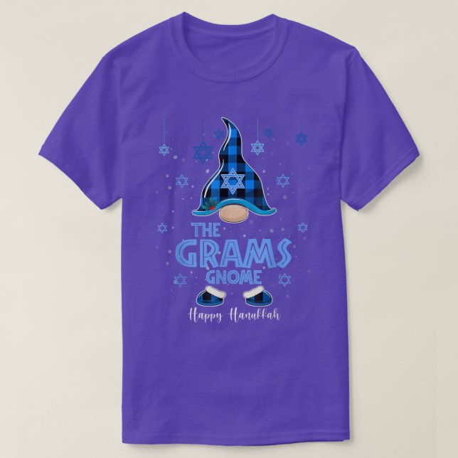 The Grams Gnome Happy Hanukkah Jewish Gnomes Lover T-Shirt (Design Front)