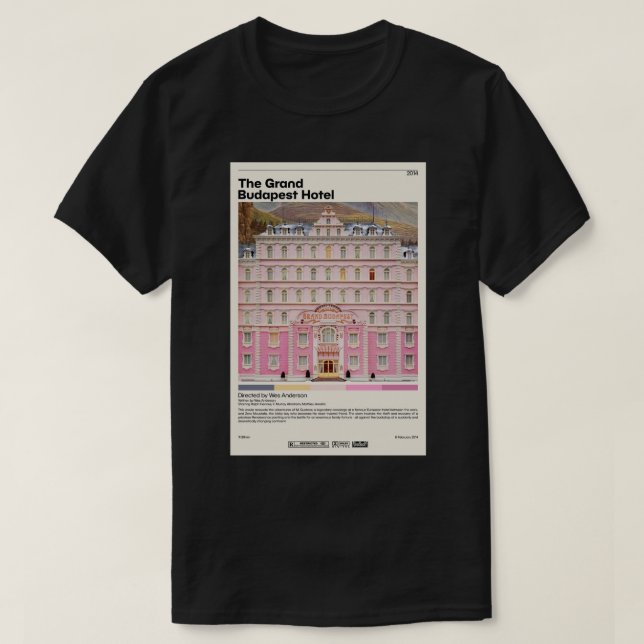 The Grand Budapest Hotel  Wes Anderson .png T-Shirt (Design Front)