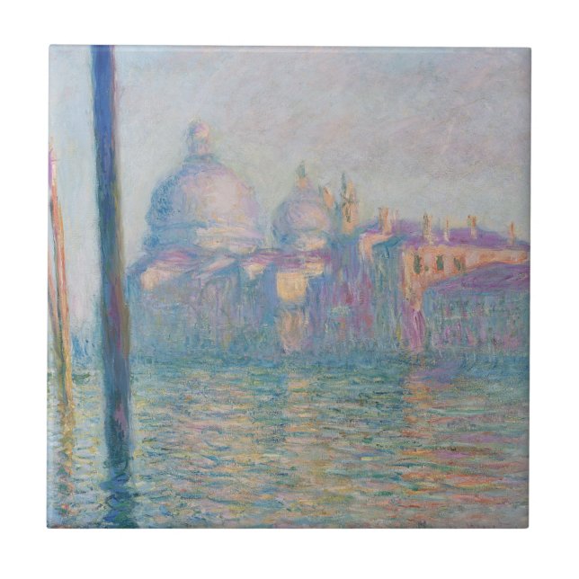 The Grand Canal by Monet Ceramic Tile (Front)