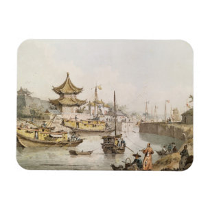 The Grand Canal, China, (w/c) Magnet