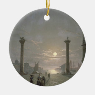 The Grand Canal From Piazza San Marco Ceramic Ornament