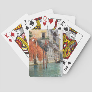 The Grand Canal in Venice (by Vincenzo Caprile) Playing Cards
