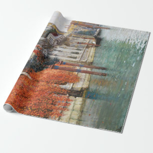 The Grand Canal in Venice (by Vincenzo Caprile) Wrapping Paper